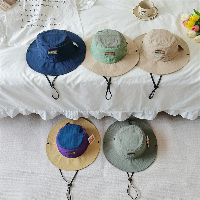 Spring and summer outdoor camping sunblock matching color visor hat