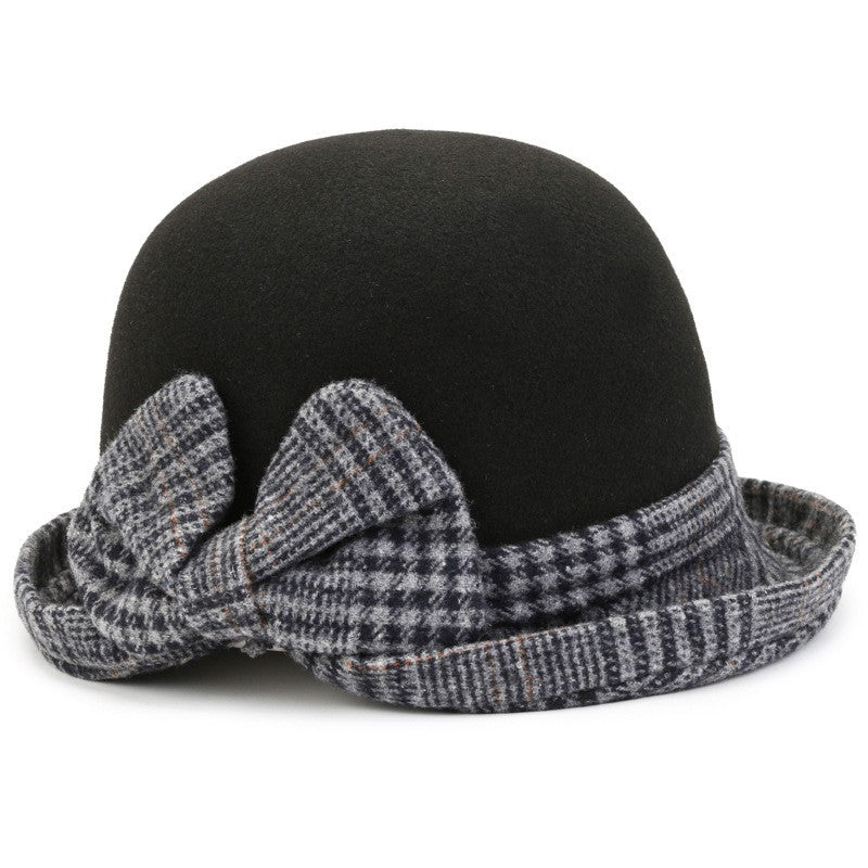 Heavy wool top hat casual fisherman's hat