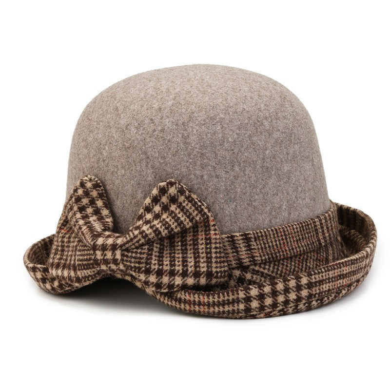 Heavy wool top hat casual fisherman's hat