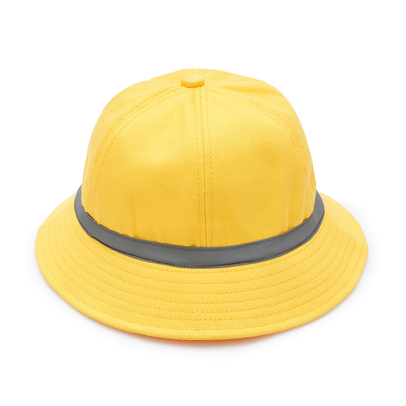 Elasticated yellow cute sunshade fisherman hat