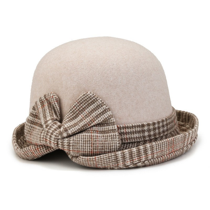 Heavy wool top hat casual fisherman's hat