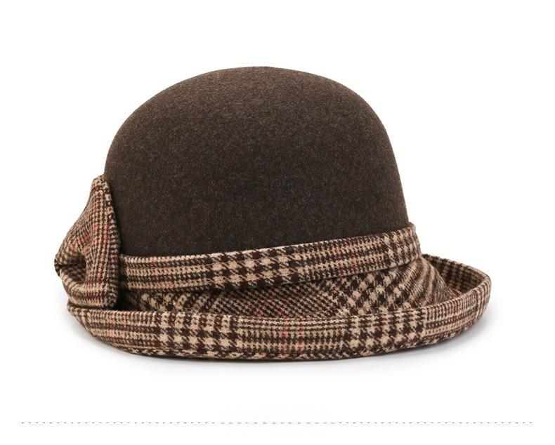 Heavy wool top hat casual fisherman's hat