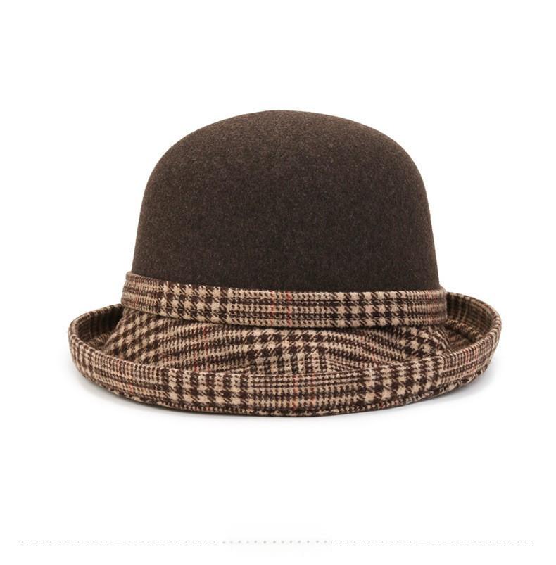 Heavy wool top hat casual fisherman's hat