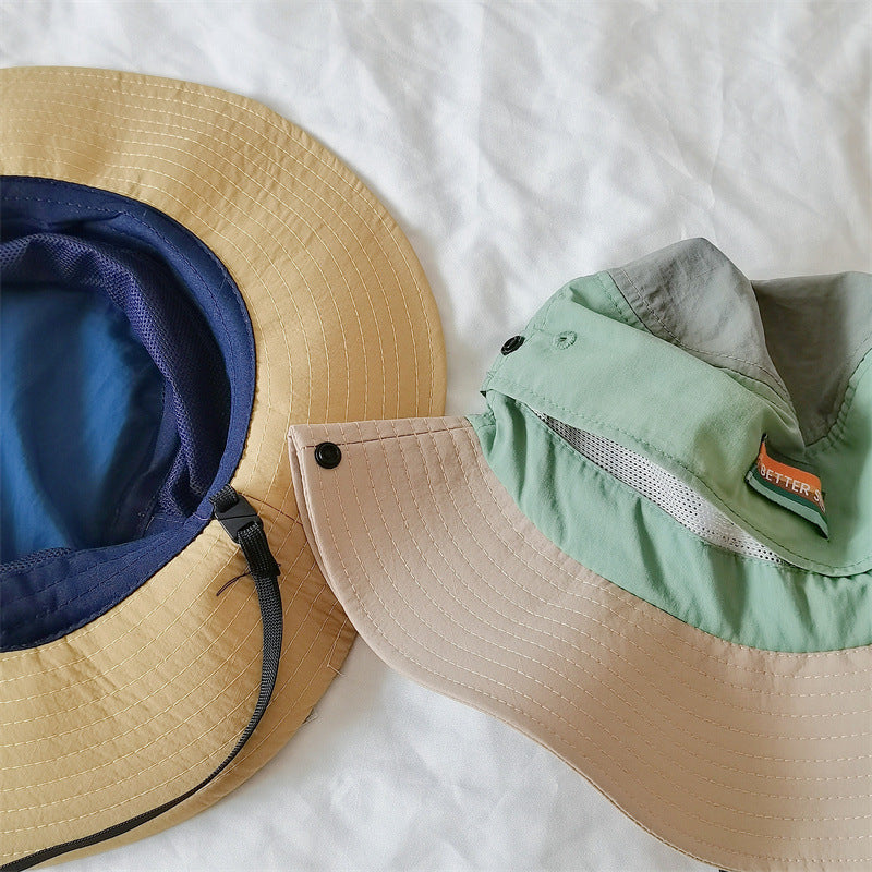 Spring and summer outdoor camping sunblock matching color visor hat